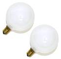 60-Watt Soft White G16.5 Incandescent Light Bulbs, 2-Pack