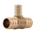 3/4 x 1/2-Inch Brass Barb PEX Reducing Tee 10-Pack