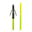 Three-Barb Iron Fish Barb Point For Bowfishing Chartreuse Fish Arrows   