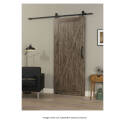 36 x 84-Inch Weathered Gray PVC Track Barn Door       