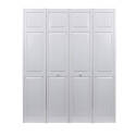 36 x 80-Inch White Seabrooke PVC Raised Panel Bifold Door