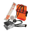 Orange Plastic Watertight Survival Kit    