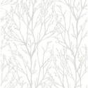 20.5 x 18-Inch White Vinyl Treetops Decorative Wallpaper