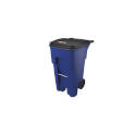 32.33 x 25.33 x 44.74-Inch 65-Gallon Capacity Blue Resin Rollout Container        