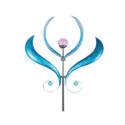 Purple & Blue Flames Kinetic Stake With Solar Light  