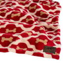 20 X 30-Inch Polyester Red Bone Blanket
