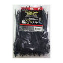 7.9-Inch Uv Black Push Mount Cable Tie 100-Pack