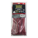 8-Inch Red Standard Duty Cable Tie 100-Pack