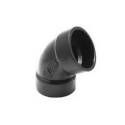 1-1/2-Inch Hub 60-Degree Angle ABS Black Pipe Elbow 
