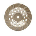 4-Inch Diameter 5/8-Inch Arbor Diamond Abrasive Single Turbo Cup Wheel    