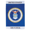 12-Inch X 18-Inch U.s. Air Force Emblem Lustre Garden Flag