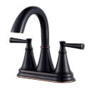 2-Handle Tuscan Bronze Cantara Centerset Bathroom Faucet