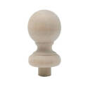1-1/4-Inch X 2-Inch Hardwood Unfinished Finial