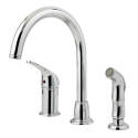 3-Hole Deck Mounting Cagney Series 1-Handle Kitchen Faucet