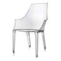 Logan 28 x 27 x 39-Inch Clear Polycarbonate Frame Arm Chair 