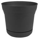 10-Inch Charcoal Saturn Planter    