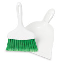 Dustpan with Whisk Broom White