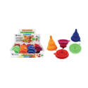Collapsible Silicone Funnel, Assorted Color, Each