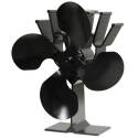 Miracle Heat 4-Blade Thermoelectric Fan Aluminum