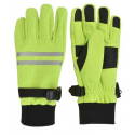 Men's M/L/Xl Acrylic/Micromesh/Rubber Hi-Vis Knit Wrist Strap Cuff Bec-Tech Gloves   
