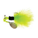 The Original Marabou Spin Jig, Crappie, Panfish, Black Chartreuse/Chartreuse Lure