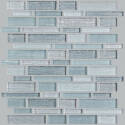 12-Inch x 10.83-Inch Silver Silverton Glass Tile