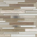 11.81-Inch x 11.81-Inch Dusk Mixed Up Stainless Glass Tile