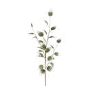 44-Inch White & Green Botanical Stem