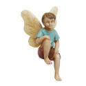 Sitting Fairy Boy With One Leg Pulled Up