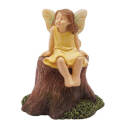 Booster Seat, Fairy Girl Sitting On Tree Stump