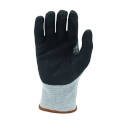 10.2-Inch Large Black/Gray Nylon Reinforced Thumb Work Glove