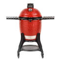 Red Ceramic Body Classic III Charcoal Grill With Side Shelf  