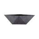 Deco Bowl Faceted Faux Concrete 6-Inch