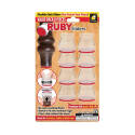 Rubber Clear/Red Felt/Rubber Ruby Furniture Sliders