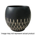 7-Inch Diameter Brown Ceramic Round Bohemian Design Ava Series Planter
