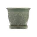 6-Inch Diameter Celadon Ceramic Bell-Shaped Design Annandale Series Planter
