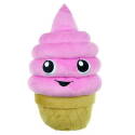 Small Ice Cream Cone Food Junkies&trade; Plush Dog Toy