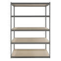 48 x 24 x 72-Inch 5-Level Boltless Shelving Unit With Particle Board