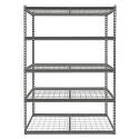 48 x 24 x 72-Inch 5-Level Boltless Shelving Unit With Wire Decking