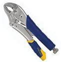 10-Inch Steel Fast Release Curved Jaw Locking Pliers With Wire Cutter 