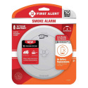 10-Year Battery Operated Smoke Alarm with Slim Profile Design DC