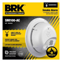 Interconnectable Ion Smoke Alarm AC Powered with Battery Backup