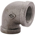 3/8 in. FIP x 3/8 in. FIP Black Pipe Elbow Fitting, 90° - Threaded, 1-Pack