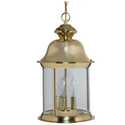 Polished Brass Outdoor Pendant Lantern