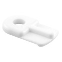 Flush Screen Clip - Includes Screws, Plastic, White, 12-Pack