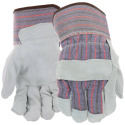 Youth Gray Striped Standard Grade Work Gloves