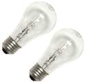 72-Watt Clear A17 Halogen Light Bulb, 2-Pack 