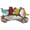 5-Inch Multi-Color Resin Birdy Welcome Statue
