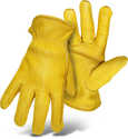 Small Yellow Premium Grain Deerskin Leather Driver Glove