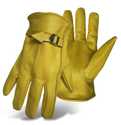 X-Large Tan/Yellow Premium Grain Cowhide Leather Driver Glove